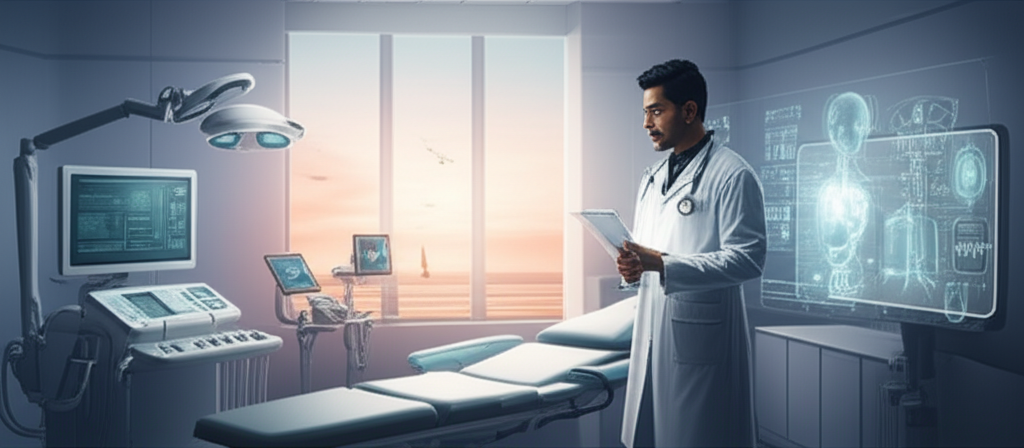 Profesionales de salud utilizando herramientas de IA para captar pacientes